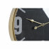 Настенное часы DKD Home Decor Стеклянный Чёрный Позолоченный Железо (60 x 6.5 x 80 cm)