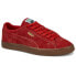 Фото #2 товара Puma Suede Vtg Hairy Suede Lace Up Mens Red Sneakers Casual Shoes 38569804