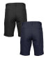 ფოტო #2 პროდუქტის Men's Slim Fitting Cotton Flex Stretch Chino Shorts, Pack of 2