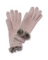 Фото #1 товара Перчатки из кашемира Phenix с узором "медовая сота" для женщин
