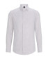 ფოტო #3 პროდუქტის Men's Printed Oxford Stretch Cotton Slim-Fit Dress Shirt