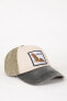 Erkek Etiket Baskılı Dokuma Beyzbol Basketbol Şapkası B7995ax24sm
