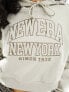 Фото #3 товара New Era embroidered hoodie in off white