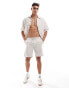 Фото #4 товара Jack & Jones co-ord textured short in beige