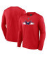 Фото #1 товара Men's Red Washington Capitals Authentic Pro Secondary Replen Long Sleeve T-shirt