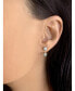 ფოტო #6 პროდუქტის Moon Transformation Star Design Sterling Silver Diamond Stud Women Earring