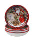 Фото #2 товара Magic of Christmas Santa 4 Piece Soup Bowl