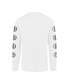 Фото #3 товара Men's White Brooklyn Nets City Edition Downtown Franklin Long Sleeve T-shirt