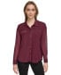 ფოტო #1 პროდუქტის Women's Mesh Button-Front Shirt