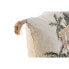 Cushion Home ESPRIT Beige Natural Tropical Boho 45 x 5 x 45 cm