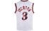 Mitchell & Ness NBA SW 00-01 76 3 SMJYGS18200-P76WHIT00AIV Basketball Vest