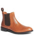 ფოტო #1 პროდუქტის Men's Jefferson Chelsea Leather Pull Up Boots