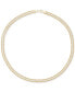 ფოტო #1 პროდუქტის Cubic Zirconia Rope Link 18" Collar Necklace in 14k Gold
