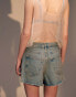 Topshop denim lover short in dirty bleach