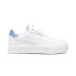 Фото #1 товара Puma Cali Court Leather Lace Up Womens White Sneakers Casual Shoes 39380211