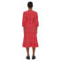 Фото #2 товара ONLY Olivia Wrap Midi 3/4 Sleeve Dress