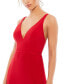 ფოტო #3 პროდუქტის Women's Ieena Plunge Neck High Slit Gown