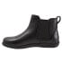Softwalk Highland S2053-001 Womens Black Leather Slip On Chelsea Boots 6.5