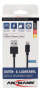 Фото #8 товара Ansmann 1700-0079, 2 m, Lightning, USB A, Male, Male, Black