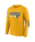 ფოტო #3 პროდუქტის Men's Gold, Blue St. Louis Blues Bottle Rocket T-shirt Combo Pack