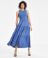 ფოტო #1 პროდუქტის Women's Smocked Bodice Maxi Dress