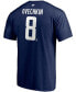 ფოტო #3 პროდუქტის Men's Alexander Ovechkin Navy Washington Capitals 2020/21 Alternate Authentic Stack Name and Number T-shirt