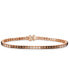 ფოტო #2 პროდუქტის Ombré® Chocolate Ombré Diamond Tennis Bracelet (3-1/2 ct. t.w.) in 14k Rose Gold (Also Available in White Gold or Yellow Gold)