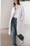 Zw collection creased trench coat