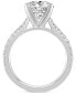 ფოტო #3 პროდუქტის Certified Lab Grown Diamond Emerald-Cut Center Split Shank Engagement Ring (3-3/8 ct. t.w.) in 14k Gold