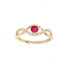 Charming gold-plated ring with fuchsia zircon PO/SR00716O