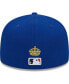 Фото #5 товара Men's Royal Chicago Cubs 2023 MLB World Tour: London Series Flag Fill 59FIFTY Fitted Hat