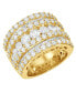 Фото #1 товара Кольцо Macy's Diamond Five Row Band 5ct. 14k Gold