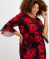 Фото #4 товара Plus Size Round-Neck 3/4-Sleeve Sheath Dress