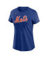 ფოტო #3 პროდუქტის Women's Francisco Lindor Royal New York Mets Name and Number T-shirt