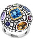 ფოტო #1 პროდუქტის EFFY® Multi-Gemstone Statement Ring (6 ct. t.w.) in Sterling Silver & 18k Gold-Plate