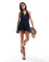 Фото #1 товара ASOS DESIGN denim godet mini dress in indigo