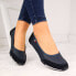 Leather openwork ballerinas Filippo W PAW198B navy blue