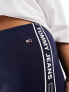 Tommy Jeans Plus tape legging short in navy