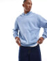 Hollister boxy fit hoodie in faded blue Синий, S - фото #2