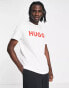 Hugo Dulivio logo t-shirt with red logo in white