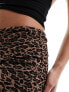 ASOS DESIGN fold over trousers in leopard print Леопардовый, L - фото #5