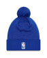 Фото #2 товара Men's Blue New York Knicks 2023 NBA Draft Cuffed Knit Hat with Pom