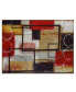 Фото #1 товара Excite Red Abstract Canvas Wall Art, 20x30"