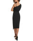 ფოტო #2 პროდუქტის Women's One-Shoulder Midi Dress