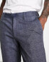 ONLY & SONS slim fit jersey trousers in navy check