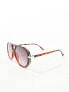 Фото #7 товара Jeepers Peepers aviator sunglasses in black/tortoiseshell