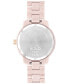 ფოტო #3 პროდუქტის Women's Bold Verso Swiss Quartz Blush Ceramic Bracelet Watch 39mm