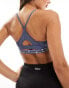 adidas Training aeroreact low support sports bra in navy