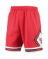 Men's Red Chicago Bulls 1997 Hardwood Classics 75th Anniversary Swingman Shorts