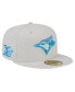 ფოტო #1 პროდუქტის Men's Khaki Toronto Blue Jays Stone Mist 59FIFTY Fitted Hat